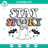 Bluey and Bingo Halloween themed SVG files with spooky ghost design in SVG, PNG, and DXF formats for crafting.