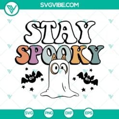 Disney, Halloween, SVG Files, Stay Spooky Bluey Ghost SVG Files, Bluey Bingo 2