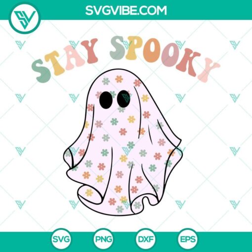 stay spooky ghost svg halloween ghost svg file spooky season svg 7 mockup