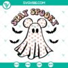 Stay Spooky Ghost With Ears SVG Files, Cute Mickey Ghost SVG Download, perfect for Halloween crafts and decorations.