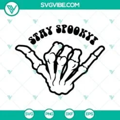 Skeleton, SVG Files, Stay Spooky SVG Image, Skeleton Hand SVG Download, Rock 4