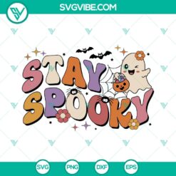 Halloween, SVG Files, Stay Spooky SVG Image, Halloween SVG File, Cute Ghost SVG 21