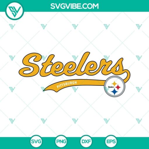 steelers svg pittsburgh steelers svg png dxf eps cricut silhouette pittsburgh steelers logo svg 10 mockup