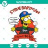 Steve Bartman and Bart Simpson combined in Chicago-themed SVG files, perfect for sports fans and pop culture enthusiasts.