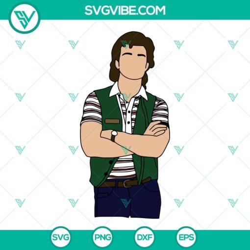 steve harrington stranger things 4 svg png dxf eps cut files for cricut silhouette 2 mockup