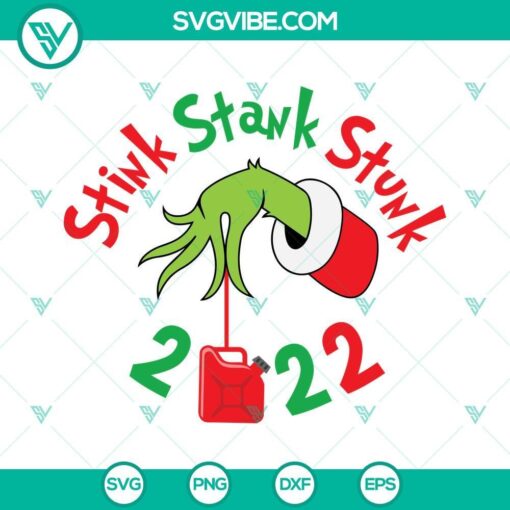 stink stank stunk 2022 christmas inflation gas price svg png dxf eps cut files for cricut silhouette 1 mockup