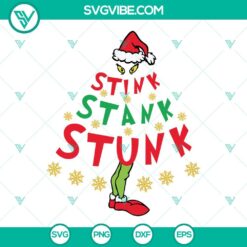 Christmas, SVG Files, Stink Stank Stunk Christmas Tree SVG Images, Stink Stank 2