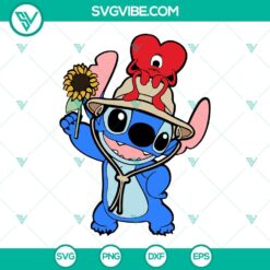 Disney, Musics, SVG Files, Stitch Bad Bunny Heart SVG Download, Bad Bunny SVG 3