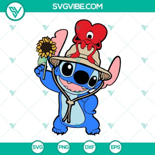 stitch and bad bunny heart svg verano sin ti svg png dxf eps 9 mockup