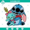 Stitch and Scrump SVG file with Lilo and Stitch characters, cute Scrump SVG design, ideal for crafting projects.