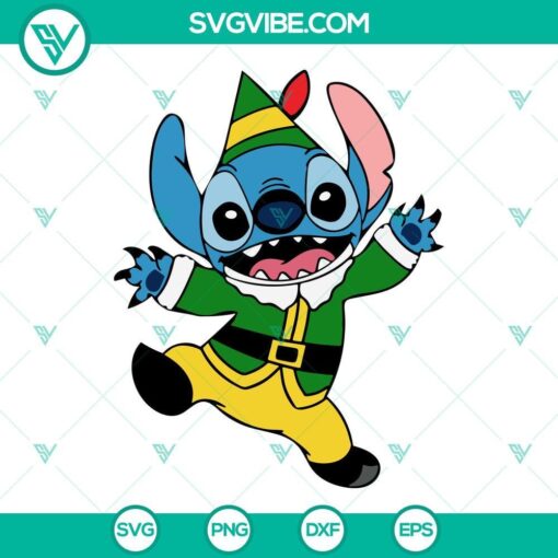 stitch as elf svg stitch christmas svg elf svg stitch svg 6 mockup