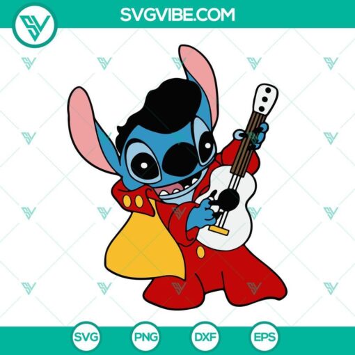 stitch as elvis svg elvis presley svg stitch music svg 6 mockup