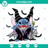 Maleficent-inspired Stitch Halloween SVG file, evil fairy design perfect for crafting projects.