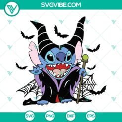 Disney, Halloween, SVG Files, Stitch As Maleficent SVG File, Sitch Halloween 14