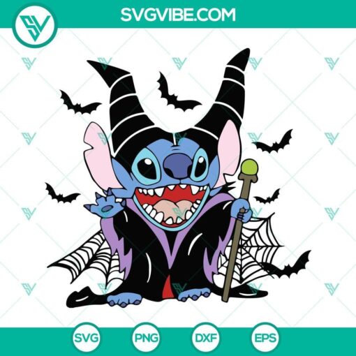 stitch as maleficent svg sitch halloween svg evil fairy maleficent svg png dxf eps 10 mockup