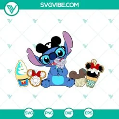 Disney, SVG Files, Baby Stitch SVG Image Bundle, Stitch SVG Download, Baby 5