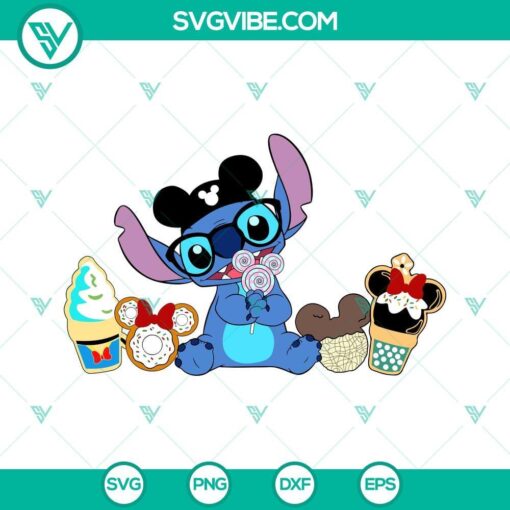 stitch best day ever svg disney stitch snacks svg stitch snackgoals svg png dxf eps 10 mockup