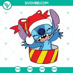 Christmas, Disney, SVG Files, Stitch Christmas Gifts SVG Files, Stitch 2