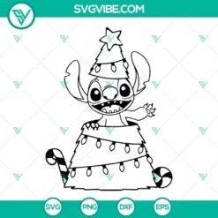 Christmas, Disney, SVG Files, Stitch Christmas Gifts SVG Files, Stitch 3