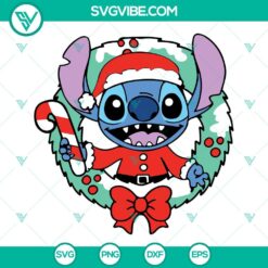 Christmas, Disney, SVG Files, Stitch As Elf SVG Images, Stitch Christmas SVG 3