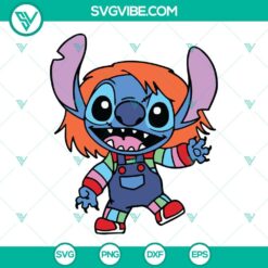 Disney, Halloween, SVG Files, Stitch Chucky SVG File, Stitch Halloween SVG 10