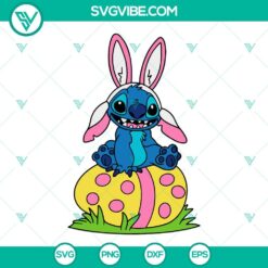 Easter, SVG Files, Stitch Easter Bunny Svg, Stitch Easter Egg Svg, Lilo And 4