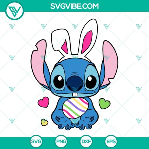 stitch easter svg bundle stitch bunny svg happy easter svg png dxf eps files 2 mockup