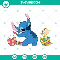 Stitch Easter SVG File Bundle, Stitch Bunny SVG Images, Happy Easter SVG Files PNG 6