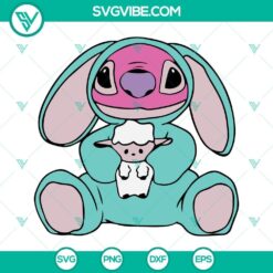 Stitch Easter SVG Images Bundle, Stitch Suit Bunny Easter SVG Download, Stitch 2