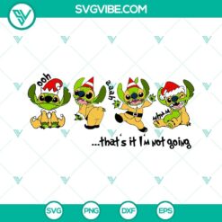 Christmas, SVG Files, Stitch Elf That’s It I’m Not Going SVG Image, Stitch 2