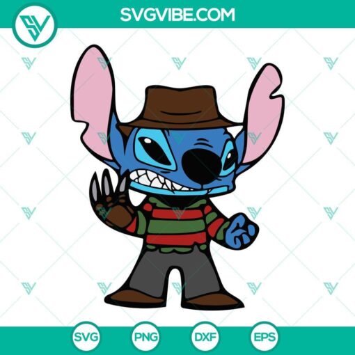 stitch freddy krueger svg halloween stitch svg freddy krueger svg 1 mockup