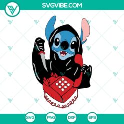 Disney, Halloween, SVG Files, Stitch Ghostface Calling SVG Images, Scream SVG 19