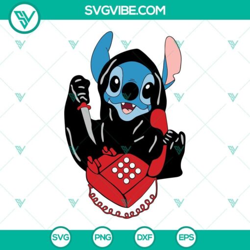 stitch ghostface calling svg scream svg funny stitch ghost halloween svg 1 mockup