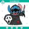 Stitch Ghostface Scream SVG for Halloween with Horror Movie Theme, SVG Download File.