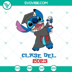 Disney, School, SVG Files, Stitch Graduation 2023 SVG Files, Stitch And Lilo 2