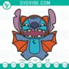 Spooky Lilo & Stitch Halloween Bat Embroidery Files - Cute design for crafts, perfect for spooky season.