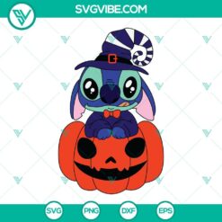 Disney, Halloween, SVG Files, Stitch Halloween SVG Files Bundle, Stitch Pumpkin 2