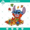 Stitch Happy Fall Autumn and Thanksgiving SVG download with festive designs for crafts and decorations.
