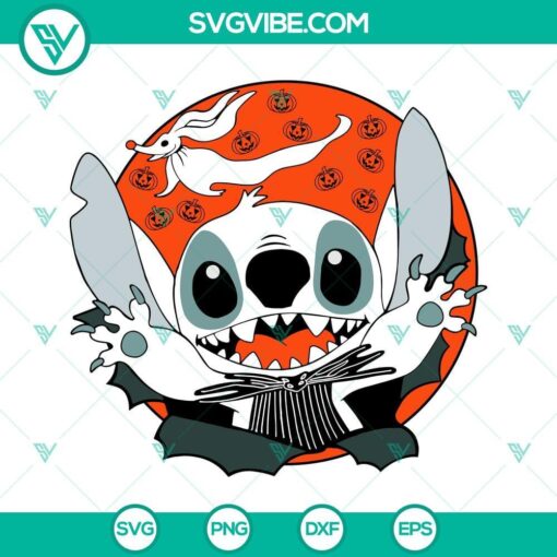 stitch jack skellington svg bundle stitch nightmare before christmas svg png dxf eps cut files 3 mockup