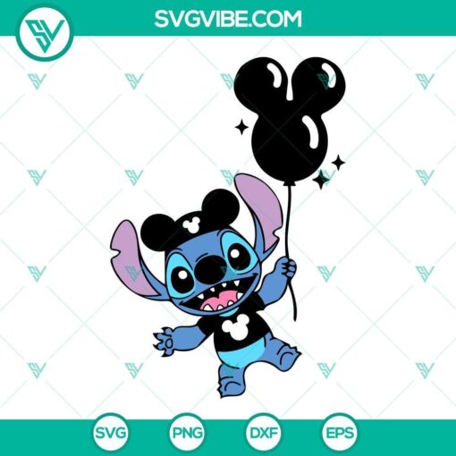 stitch mickey balloon disneyland svg dxf eps png cricut silhouette 1 mockup