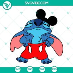 Disney, SVG Files, Stitch Mickey Mouse SVG Image, Lilo And Stitch SVG Image, 8