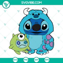 Disney, SVG Files, Stitch Monsters Inc SVG Images, Lilo And Stitch SVG Image, 2