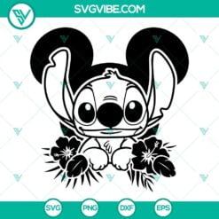 Disney, SVG Files, Stitch Mouse Ears SVG Image, Ohana SVG Image, Disney Lilo 2