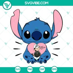 Disney, Musics, SVG Files, Stitch Peso Pluma Heart SVG Files, Cute Peso Pluma 23