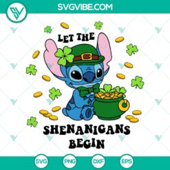 Disney, St Patrick's Day, SVG Files, Let The Shenanigans Begin Stitch SVG 3