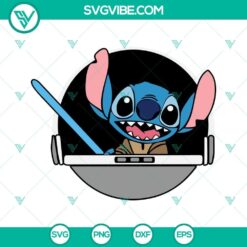 Stitch Star Wars SVG Images PNG DXF EPS Cut Files For Cricut Silhouette