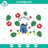 Stitch Starbucks Cup SVG featuring Lilo and Stitch Ohana design, full wrap template for crafts and digital projects.