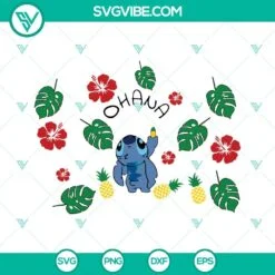 Disney, Starbucks Cup Wrap, SVG Files, Stitch Starbucks Full Wrap SVG Images, 3