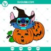 Disney Stitch Halloween Pumpkin SVG files for crafting, featuring cute Stitch character with a Halloween pumpkin, perfect for Halloween projects.