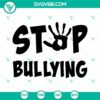 Stop Bullying SVG design with Anti Bullying and Unity Day themes, suitable for download as SVG files.